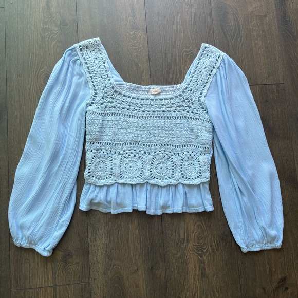 Sim & Sam | Tops | Sim Sam Crochet Blouse | Poshmark